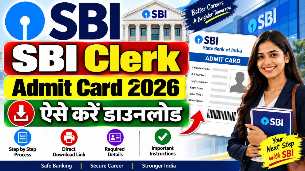 SBI Clerk Admit Card 2026