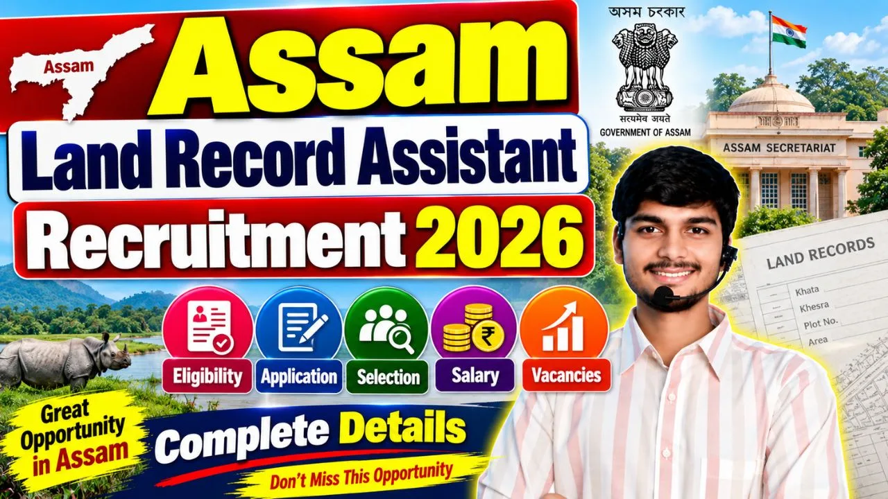 Assam Land Record Assistant Recruitment 2026