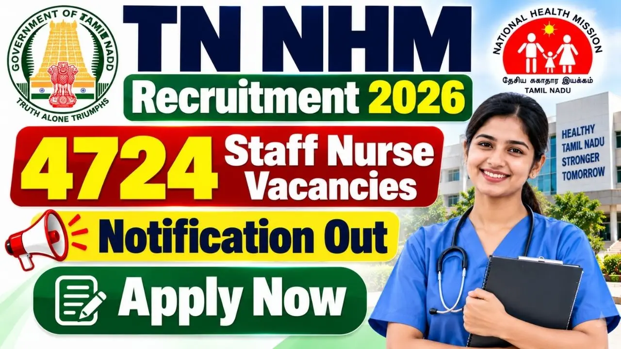 TN NHM Staff Nurse Recruitment 2026: