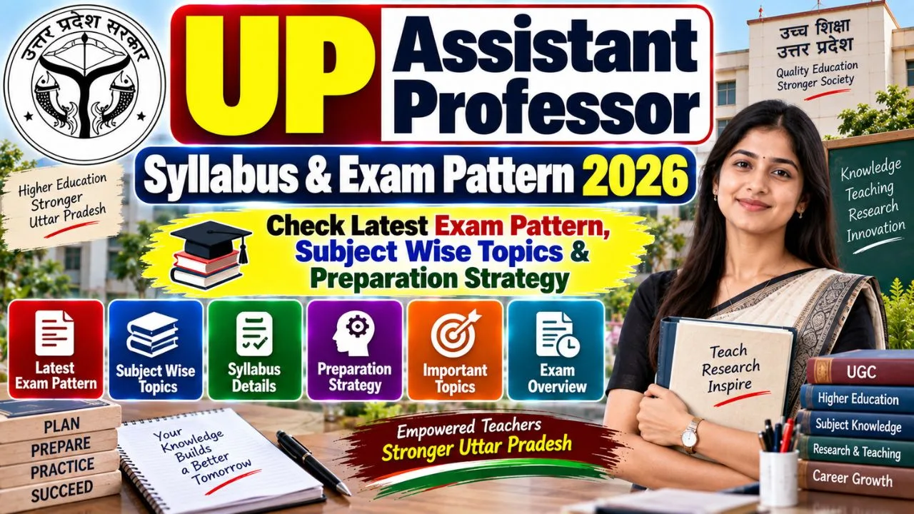 UP Assistant Professor Syllabus & Exam Pattern 202
