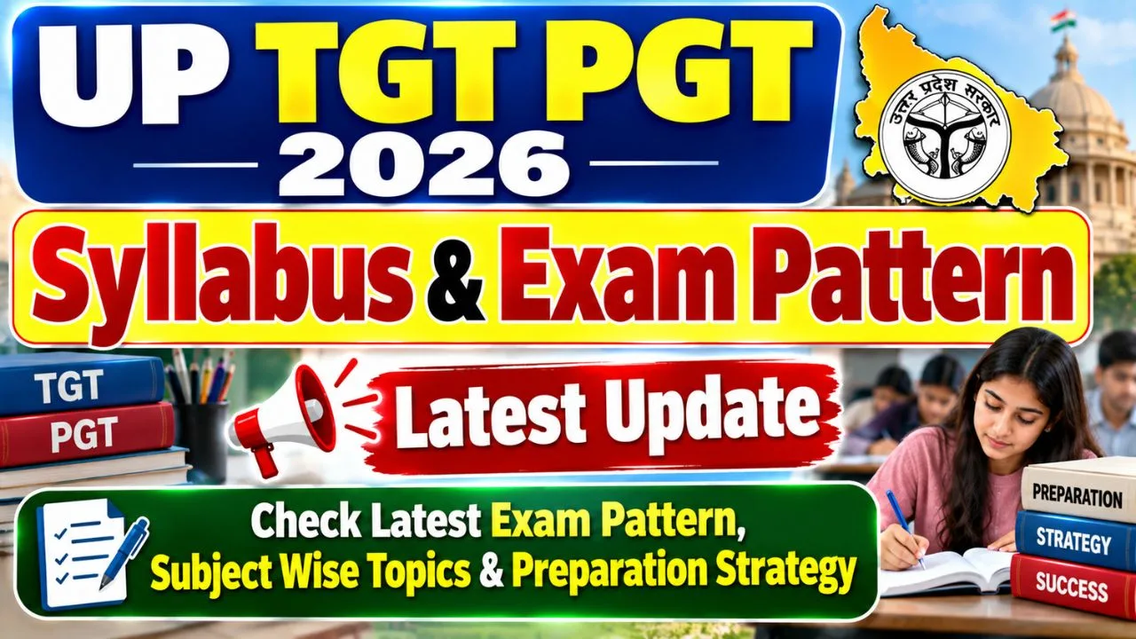 UP TGT PGT Syllabus & Exam Pattern 2026