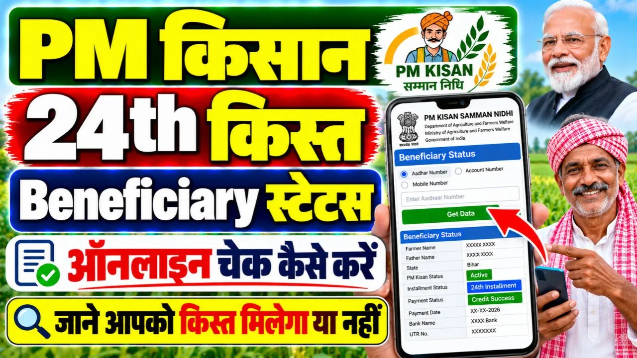 PM Kisan 24th Installment Beneficiary Status 2026