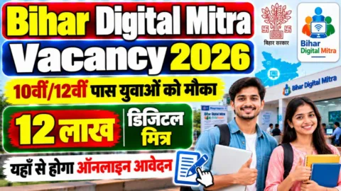 Bihar Digital Mitra Vacancy 2026: बिहार में 10वीं और 12वीं पास युवाओं के लिए Digital Mitra बनने का अवसर, जानें Full Details