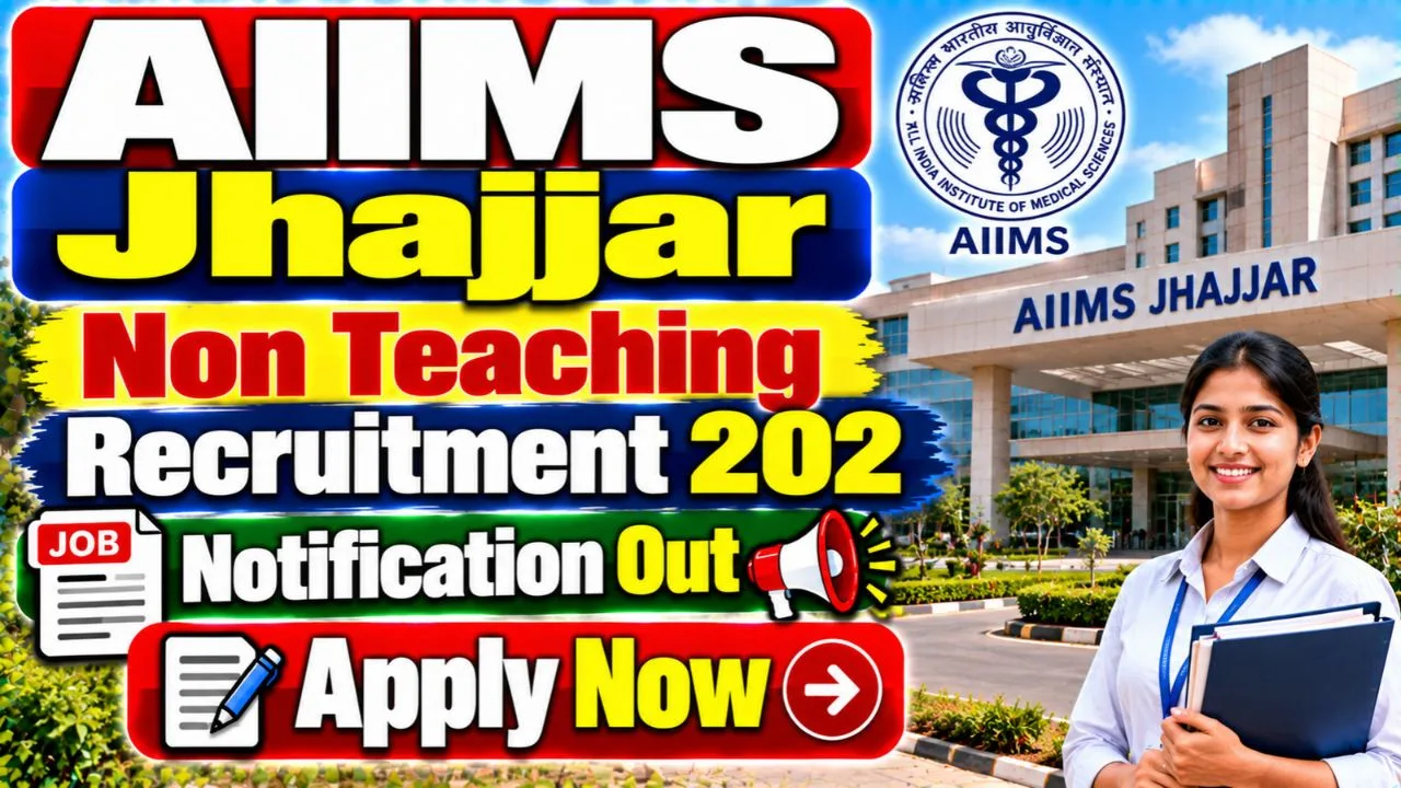 AIIMS Jhajjar Non Teaching Recruitment 2026