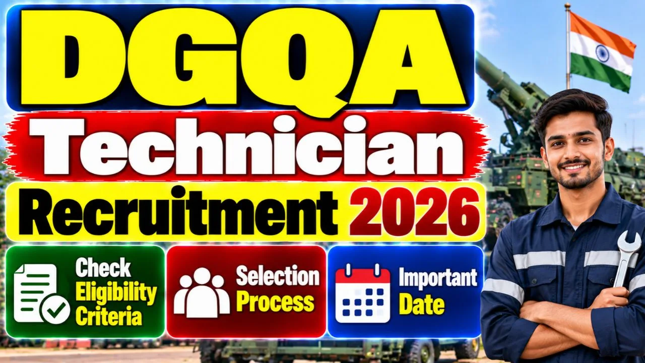 DGQA Technician Recruitment 2026