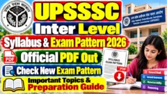 UPSSSC Inter Level Syllabus & Exam Pattern 2026: Check Latest Exam Pattern, Subject Wise Topics & Preparation Strategy