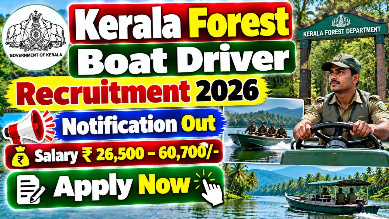 Kerala Forest Boat Driver Recruitment 2026