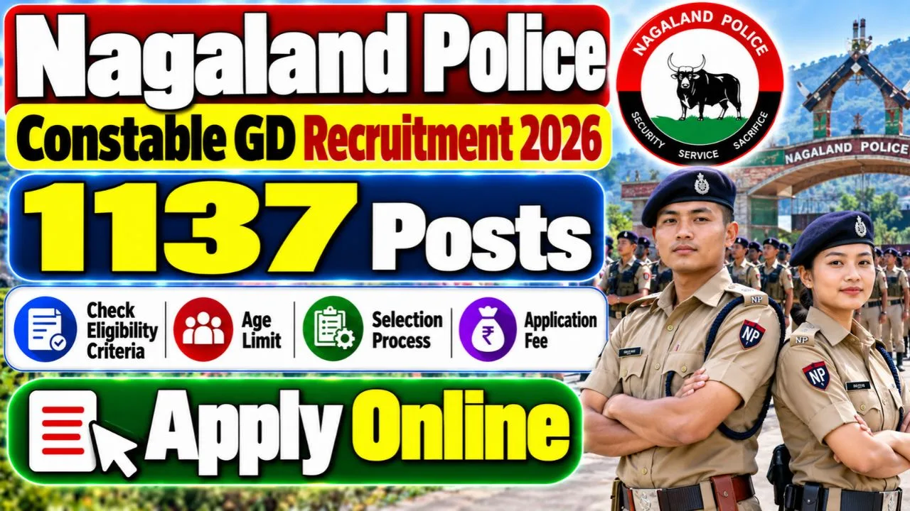Nagaland Police Constable GD Recruitment 2026