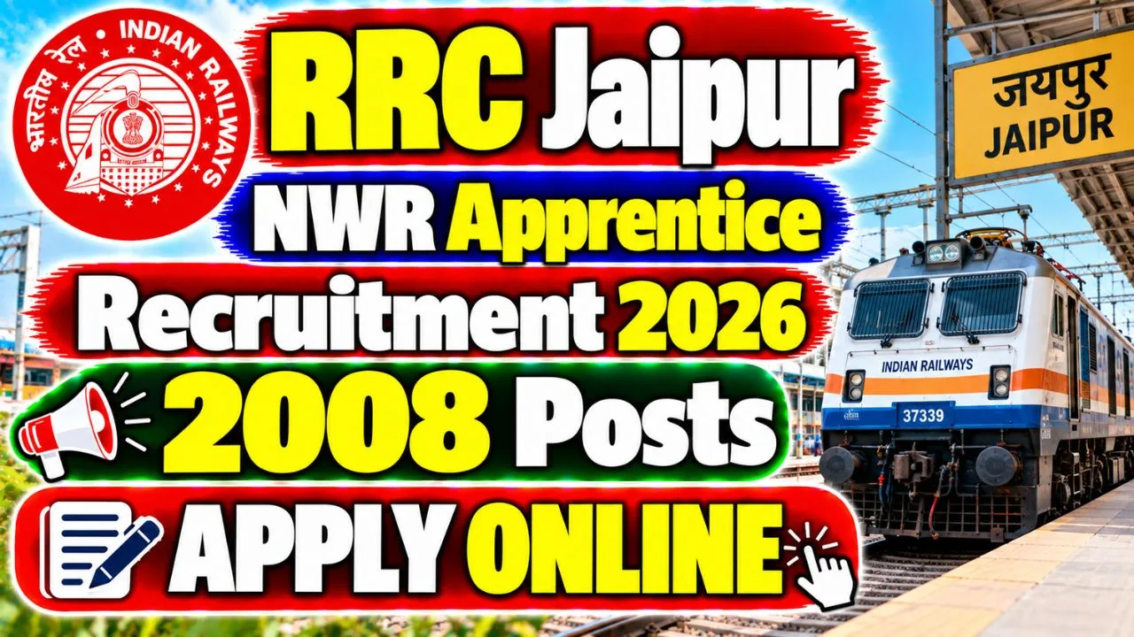 RRC Jaipur NWR Apprentice Recruitment 2026