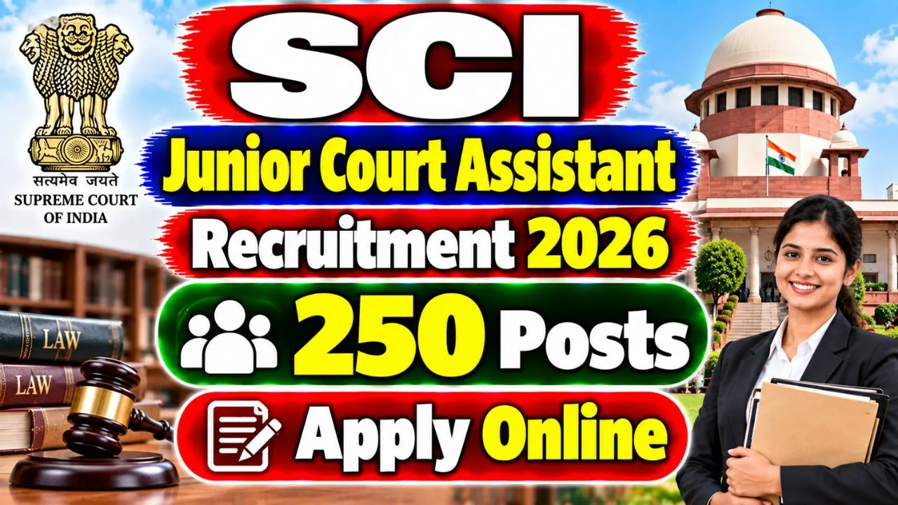 SCI Junior Court Assistant Recruitment 2026