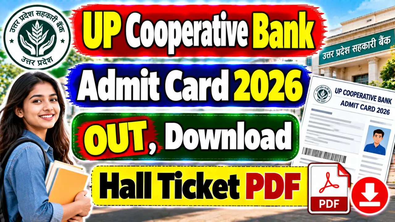 UP Cooperative Bank Admit Card 2026