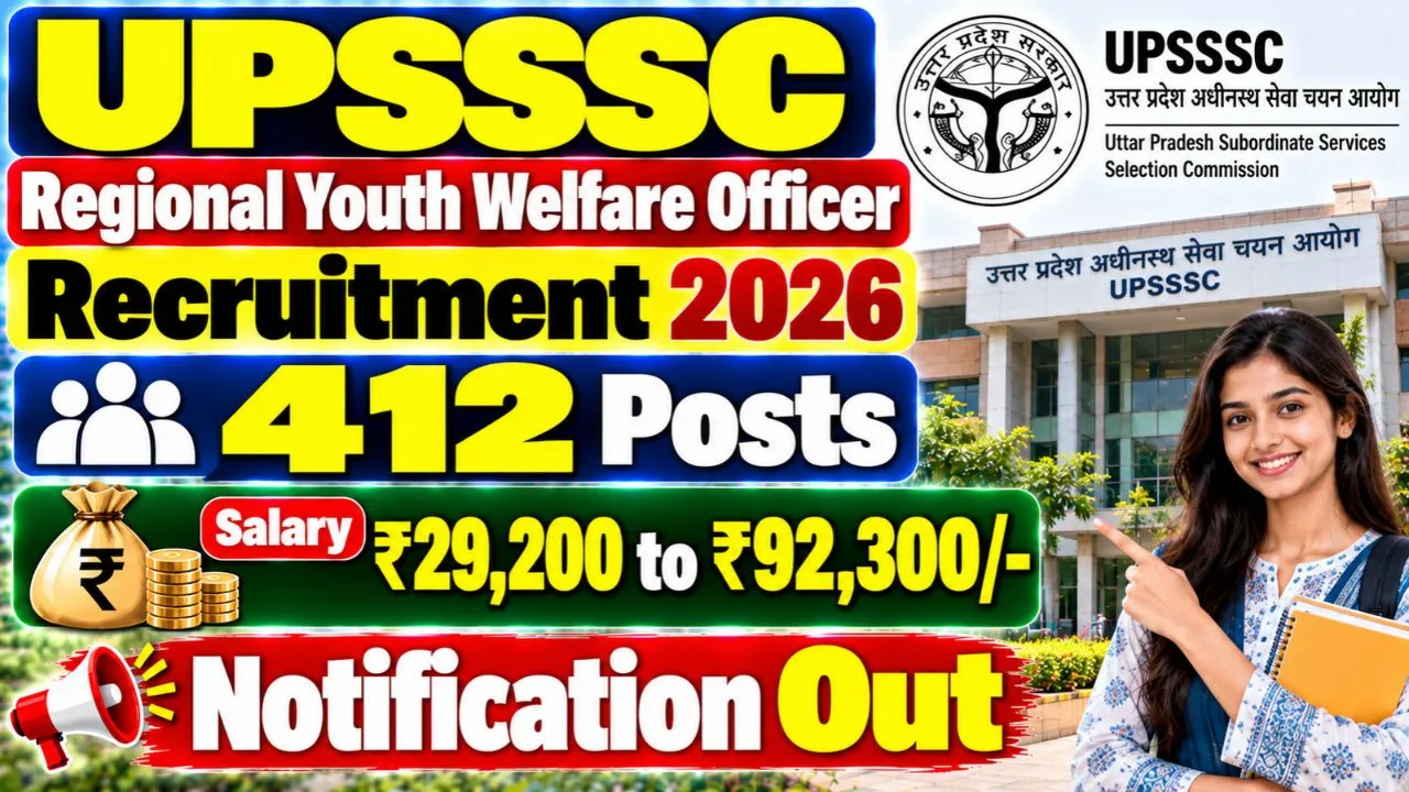 UPSSSC Regional Youth Welfare Officer Online Form 2026